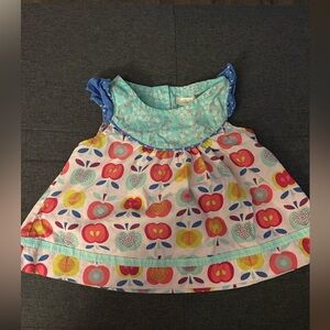 Matilda Jane Multicolor Apple Print Baby Dress